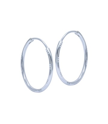 Pretty pattern Silver Hoop Earring HO-2587